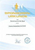 Sponsoren-Urkunde Jeanette-Wolff-Realschule